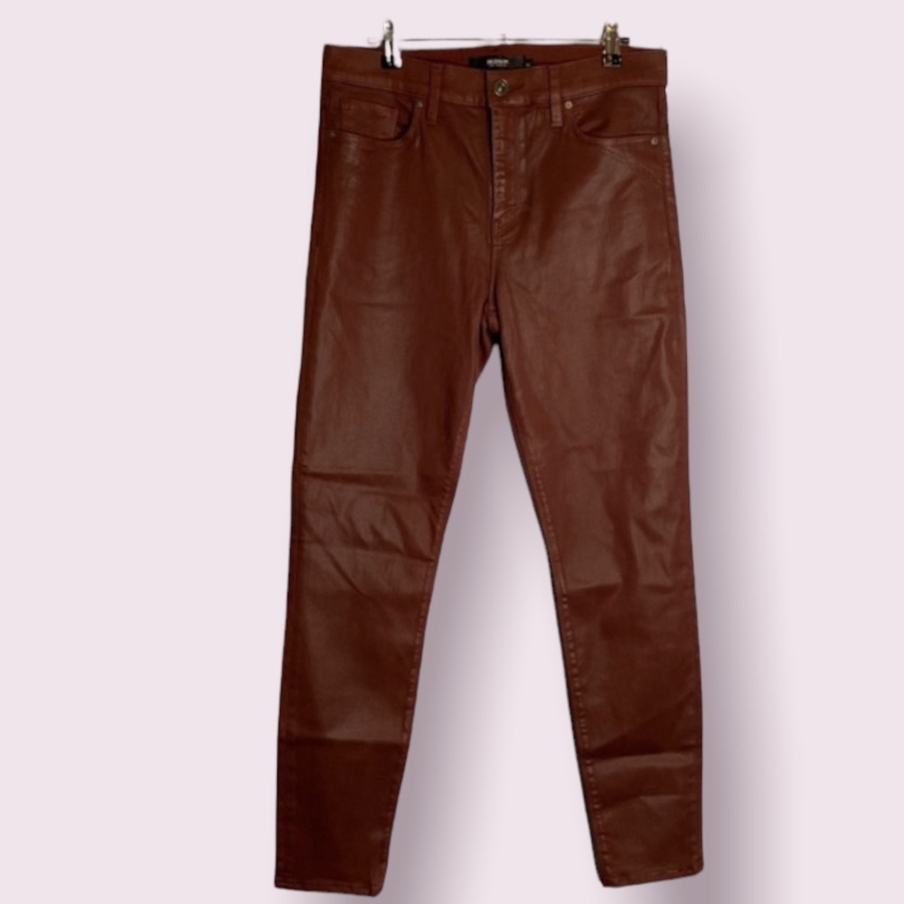 Hudson maroon coated New jeans skinny size 31